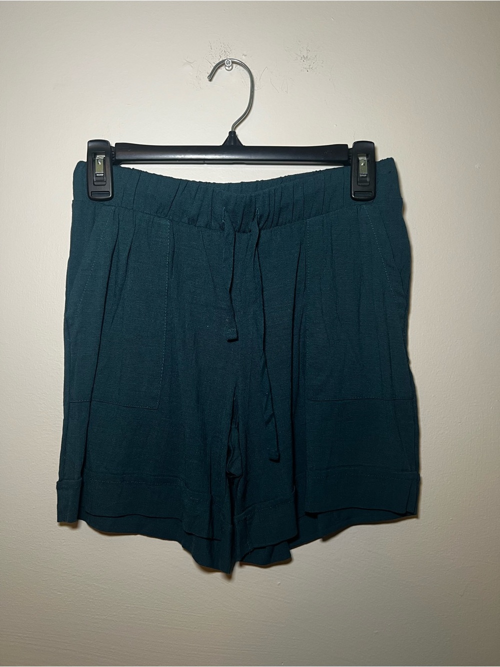 LuLaRoe Jessica High-Waist Drawstring Shorts - Teal - Picture 1 of 3